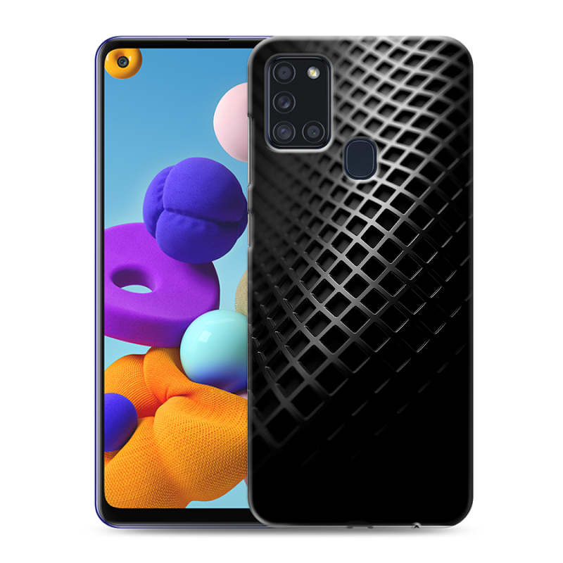 Пластиковый чехол на Samsung Galaxy A21s с принтом Текстура металла Пластиковый чехол на Samsung Galaxy A21s с принтом Текстура металла