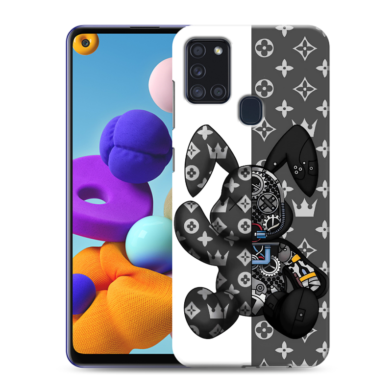 Пластиковый чехол на Samsung Galaxy A21s с принтом Луи робот Пластиковый чехол на Samsung Galaxy A21s с принтом Луи робот