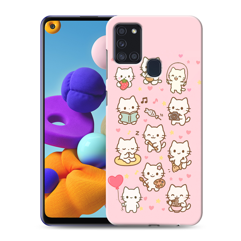 Силиконовый противоударный чехол на Samsung Galaxy A21s с принтом Hello Kitty Хелоу Кити Силиконовый противоударный чехол на Samsung Galaxy A21s с принтом Hello Kitty Хелоу Кити