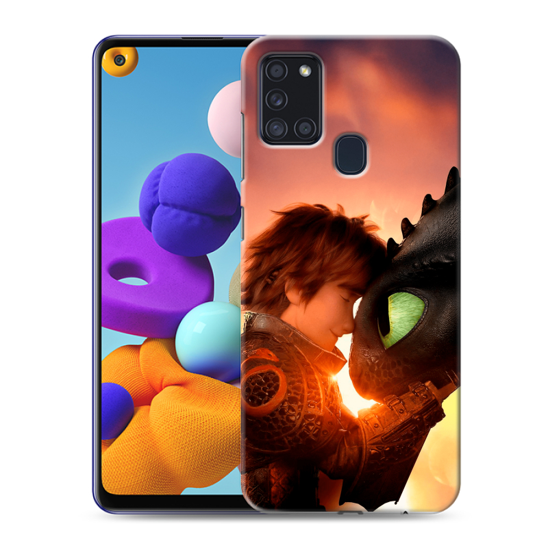 Силиконовый чехол на Samsung Galaxy A21s с принтом Как приручить дракона Силиконовый чехол на Samsung Galaxy A21s с принтом Как приручить дракона