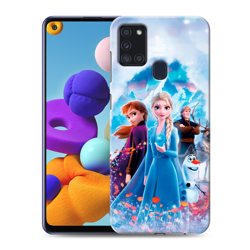 Силиконовый чехол на Samsung Galaxy A21s с принтом Холодное сердце Frozen Силиконовый чехол на Samsung Galaxy A21s с принтом Холодное сердце Frozen