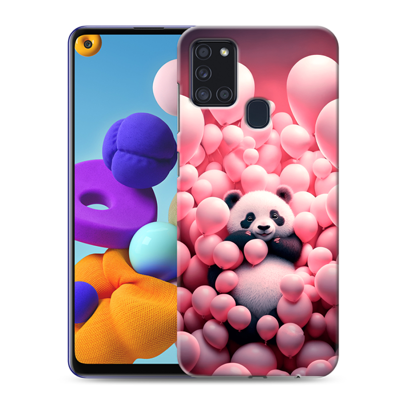 Пластиковый чехол на Samsung Galaxy A21s с принтом Панда Пластиковый чехол на Samsung Galaxy A21s с принтом Панда