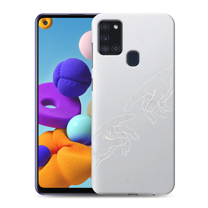 Пластиковый чехол на Samsung Galaxy A21s с принтом Сотворение мира Пластиковый чехол на Samsung Galaxy A21s с принтом Сотворение мира