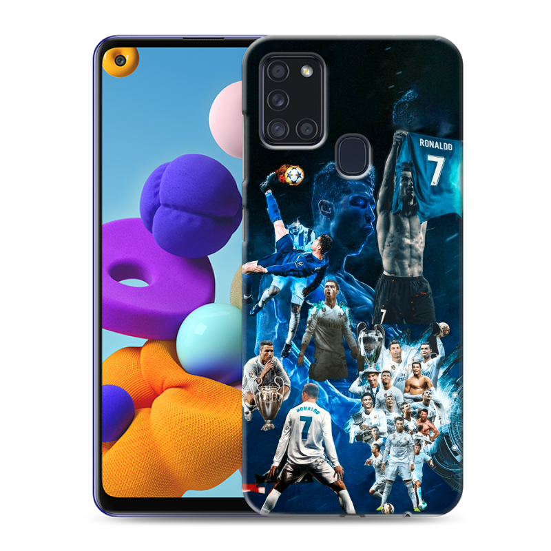 Силиконовый чехол на Samsung Galaxy A21s с принтом Реал Роналдо Силиконовый чехол на Samsung Galaxy A21s с принтом Реал Роналдо