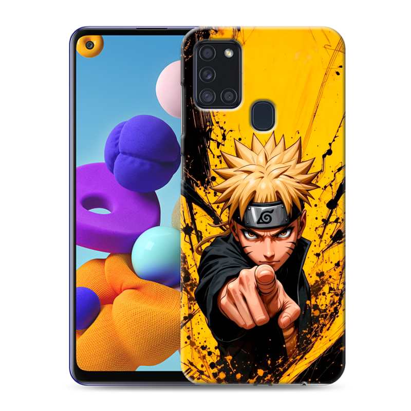 Силиконовый противоударный чехол на Samsung Galaxy A21s с принтом Naruto Наруто Силиконовый противоударный чехол на Samsung Galaxy A21s с принтом Naruto Наруто