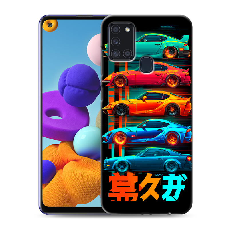 Силиконовый чехол на Samsung Galaxy A21s с принтом машины тачки Силиконовый чехол на Samsung Galaxy A21s с принтом машины тачки