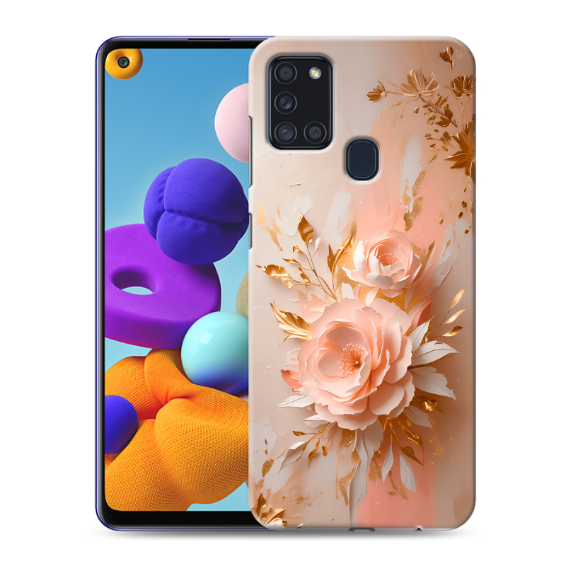 Силиконовый противоударный чехол на Samsung Galaxy A21s с принтом женский Силиконовый противоударный чехол на Samsung Galaxy A21s с принтом женский
