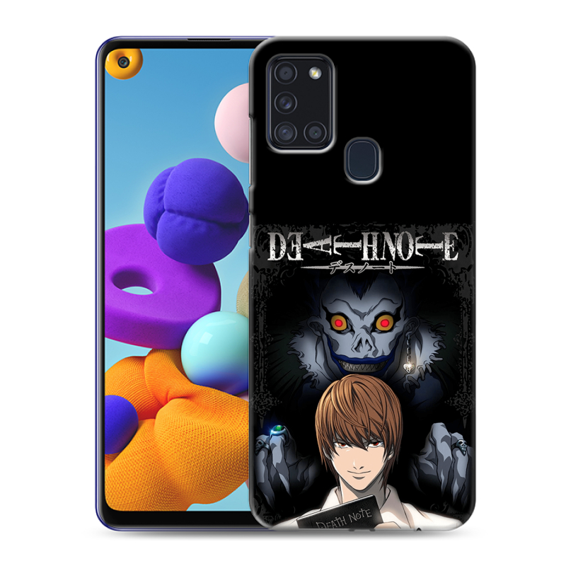 Силиконовый чехол на Samsung Galaxy A21s с принтом Death note Тетрадь смерти Силиконовый чехол на Samsung Galaxy A21s с принтом Death note Тетрадь смерти