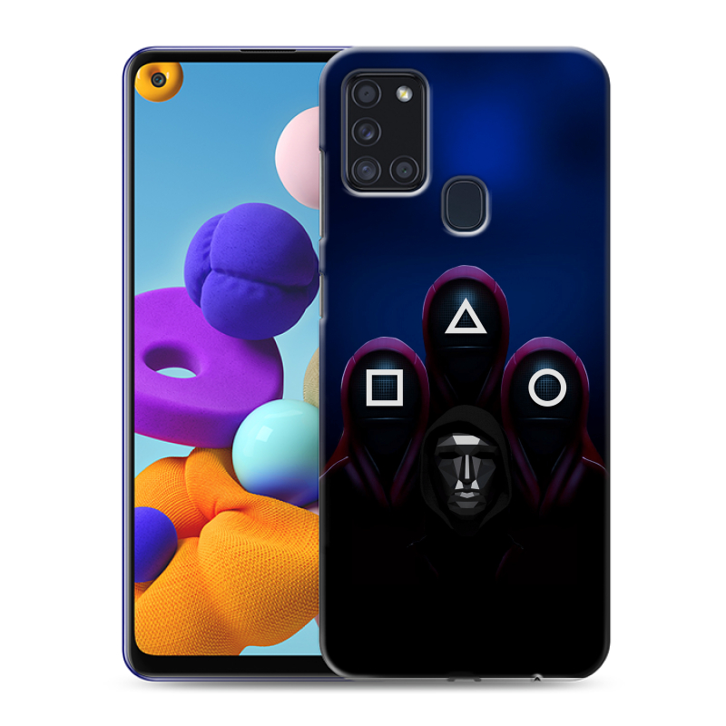 Силиконовый чехол на Samsung Galaxy A21s с принтом Игра Кальмара Силиконовый чехол на Samsung Galaxy A21s с принтом Игра Кальмара