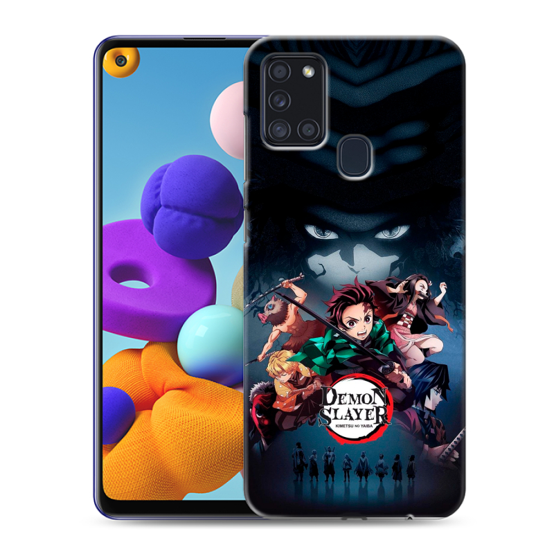 Пластиковый чехол на Samsung Galaxy A21s с принтом Demon Slayer Клинок рассекающий демонов Пластиковый чехол на Samsung Galaxy A21s с принтом Demon Slayer Клинок рассекающий демонов