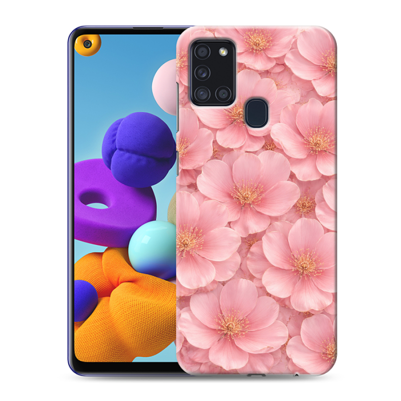 Силиконовый противоударный чехол на Samsung Galaxy A21s с принтом женский Силиконовый противоударный чехол на Samsung Galaxy A21s с принтом женский