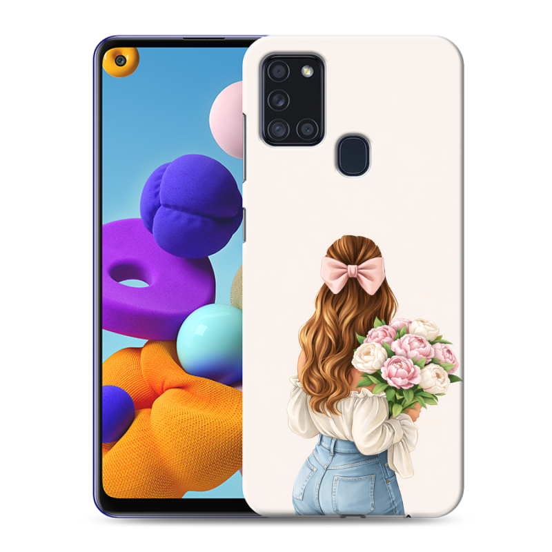 Силиконовый чехол на Samsung Galaxy A21s с принтом женский Силиконовый чехол на Samsung Galaxy A21s с принтом женский