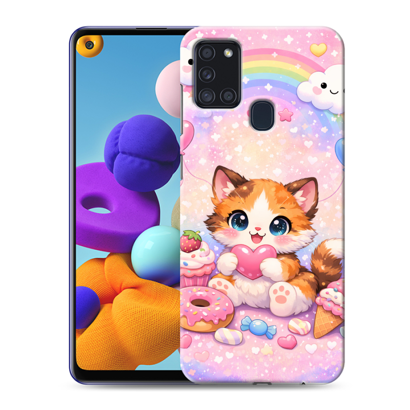 Пластиковый чехол на Samsung Galaxy A21s с принтом для девочек Пластиковый чехол на Samsung Galaxy A21s с принтом для девочек