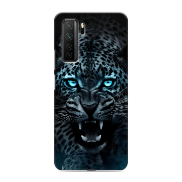 Силиконовый чехол на Huawei Honor 30S с принтом Темный леопард Силиконовый чехол на Huawei Honor 30S с принтом Темный леопард