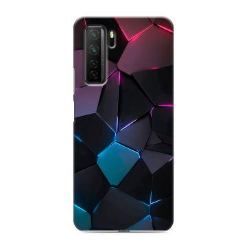 Силиконовый чехол на Huawei Honor 30S с принтом Геометрия неона Силиконовый чехол на Huawei Honor 30S с принтом Геометрия неона