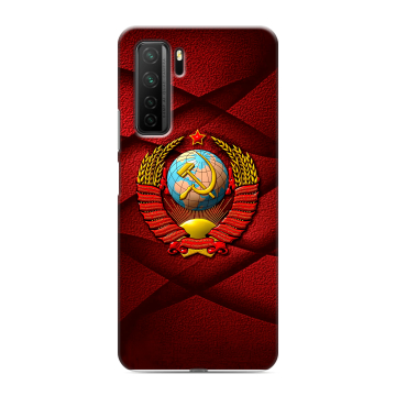 Силиконовый чехол на Huawei Honor 30S с принтом Герб СССР Силиконовый чехол на Huawei Honor 30S с принтом Герб СССР