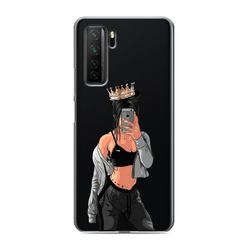 Силиконовый чехол на Huawei Honor 30S с принтом Женские принты Силиконовый чехол на Huawei Honor 30S с принтом Женские принты