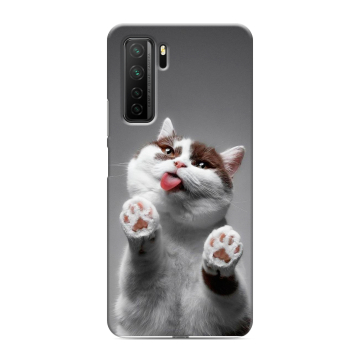 Силиконовый чехол на Huawei Honor 30S с принтом Коты Силиконовый чехол на Huawei Honor 30S с принтом Коты