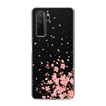 Силиконовый чехол на Huawei Honor 30S с принтом Ветка сакуры