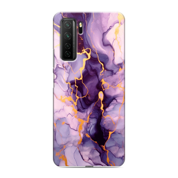 Силиконовый чехол на Huawei Honor 30S с принтом Мрамор