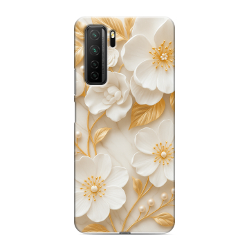 Силиконовый чехол на Huawei Honor 30S с принтом Цветы