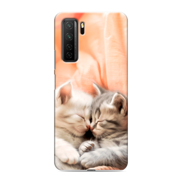 Силиконовый чехол на Huawei Honor 30S с принтом Котята