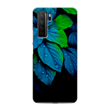 Силиконовый чехол на Huawei Honor 30S с принтом Листья и роса