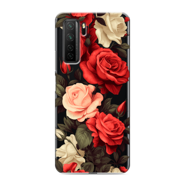 Силиконовый чехол на Huawei Honor 30S с принтом Розы Силиконовый чехол на Huawei Honor 30S с принтом Розы