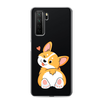 Силиконовый чехол на Huawei Honor 30S с принтом Корги Силиконовый чехол на Huawei Honor 30S с принтом Корги