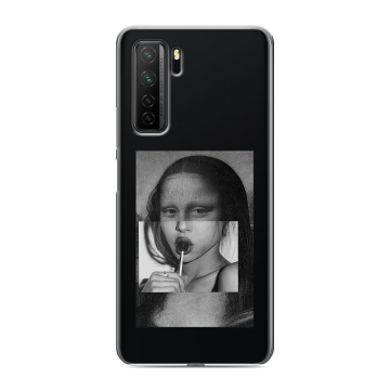 Силиконовый чехол на Huawei Honor 30S с принтом Мона Лиза Силиконовый чехол на Huawei Honor 30S с принтом Мона Лиза
