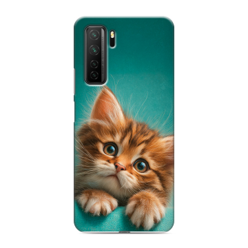 Силиконовый чехол на Huawei Honor 30S с принтом котенок Силиконовый чехол на Huawei Honor 30S с принтом котенок