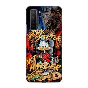 Силиконовый чехол на Huawei Honor 30S с принтом Дональд Дак Деньги Силиконовый чехол на Huawei Honor 30S с принтом Дональд Дак Деньги