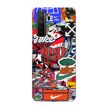 Силиконовый чехол на Huawei Honor 30S с принтом Найк Nike яркий Силиконовый чехол на Huawei Honor 30S с принтом Найк Nike яркий