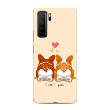 Силиконовый чехол на Huawei Honor 30S с принтом Корги Силиконовый чехол на Huawei Honor 30S с принтом Корги