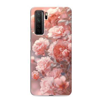 Силиконовый чехол на Huawei Honor 30S с принтом Розовые розы Силиконовый чехол на Huawei Honor 30S с принтом Розовые розы