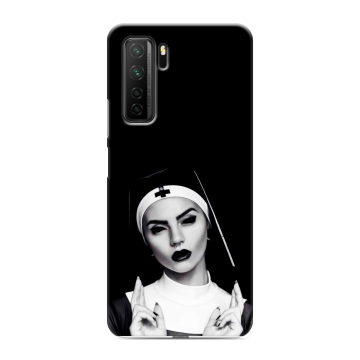 Силиконовый чехол на Huawei Honor 30S с принтом монашка Силиконовый чехол на Huawei Honor 30S с принтом монашка