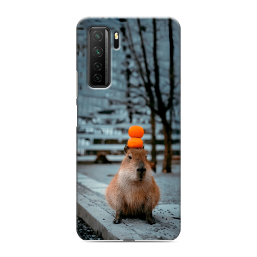 Силиконовый чехол на Huawei Honor 30S с принтом капибара Силиконовый чехол на Huawei Honor 30S с принтом капибара