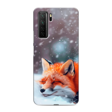 Силиконовый чехол на Huawei Honor 30S с принтом лиса Силиконовый чехол на Huawei Honor 30S с принтом лиса
