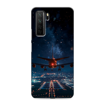 Силиконовый чехол на Huawei Honor 30S с принтом самолет Силиконовый чехол на Huawei Honor 30S с принтом самолет