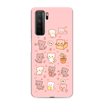 Силиконовый чехол на Huawei Honor 30S с принтом Hello Kitty Хелоу Кити