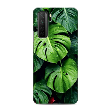 Силиконовый чехол на Huawei Honor 30S с принтом Листья