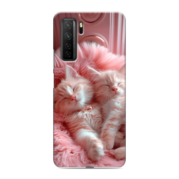 Силиконовый чехол на Huawei Honor 30S с принтом котята котики