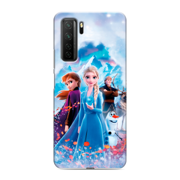 Силиконовый чехол на Huawei Honor 30S с принтом Холодное сердце Frozen