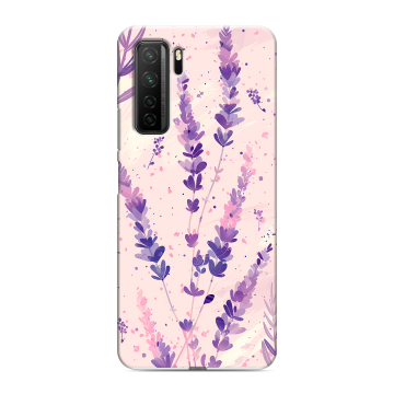 Силиконовый чехол на Huawei Honor 30S с принтом цветы лаванда