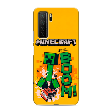 Силиконовый чехол на Huawei Honor 30S с принтом Майнкрафт Minecraft