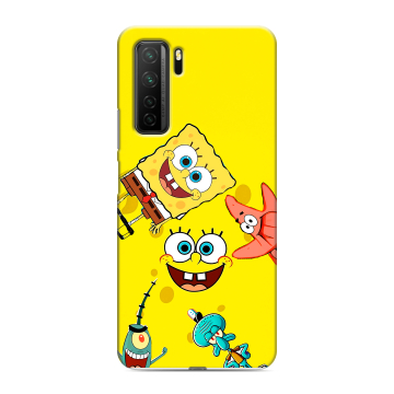 Силиконовый чехол на Huawei Honor 30S с принтом Спанч боб Спанчбоб