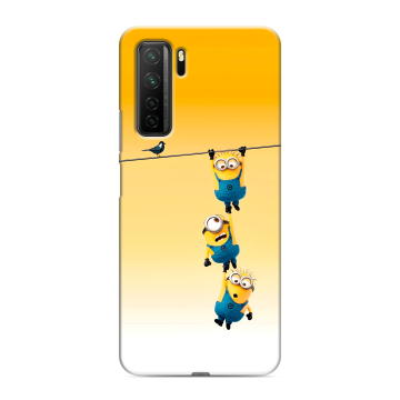 Силиконовый чехол на Huawei Honor 30S с принтом Миньоны