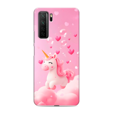 Силиконовый чехол на Huawei Honor 30S с принтом Единорог Силиконовый чехол на Huawei Honor 30S с принтом Единорог