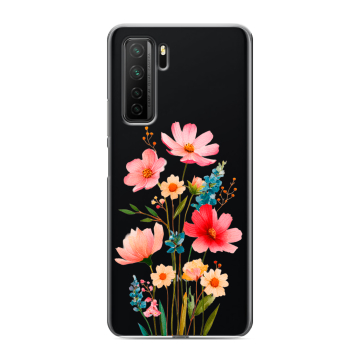 Силиконовый чехол на Huawei Honor 30S с принтом Цветы Силиконовый чехол на Huawei Honor 30S с принтом Цветы