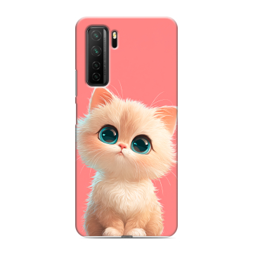 Силиконовый чехол на Huawei Honor 30S с принтом Розовый котенок Силиконовый чехол на Huawei Honor 30S с принтом Розовый котенок